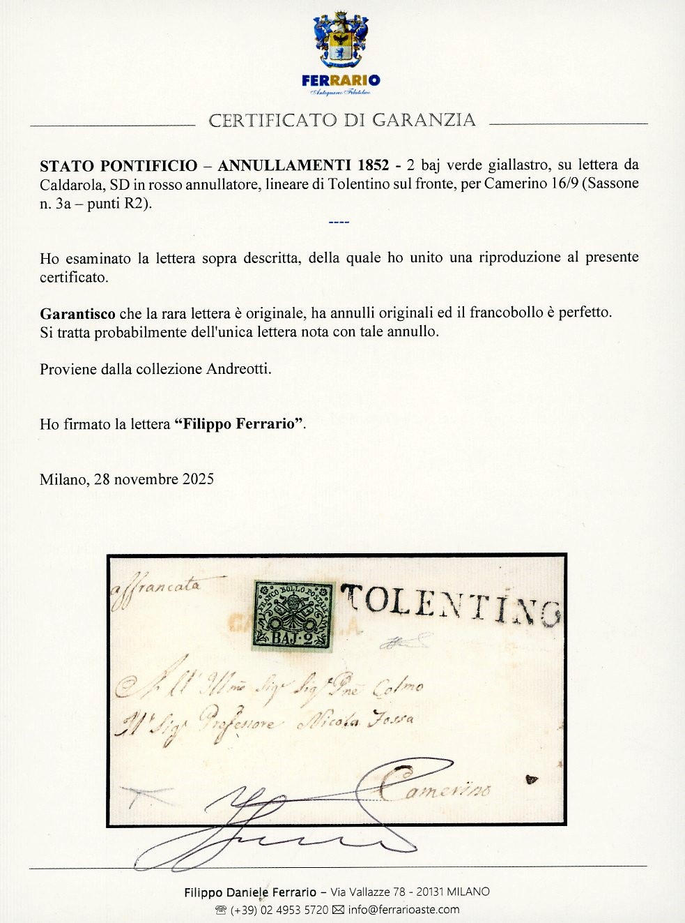 Ferrario, Sant'Antonio, serie completa (37/43), gomma originale integra