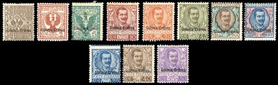 Francobolli, Floreali soprastampati, serie completa (19/29), gomma originale