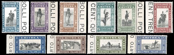 1930 - Soggetti africani, serie completa (155/164), tutti bordo di foglio, nuovi, gomma originale integra, perfetti. Molto freschi.
