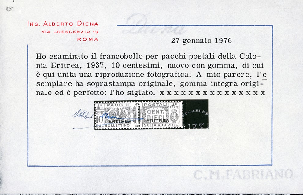 Fascio al centro, Pacchi postali 1927/37, serie completa (22/32), nuovi, gomma originale integra