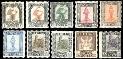 Francobolli, Serie completa 1924/29, senza filigrana, dent. 13 1/4 - 14, gomma originale integra