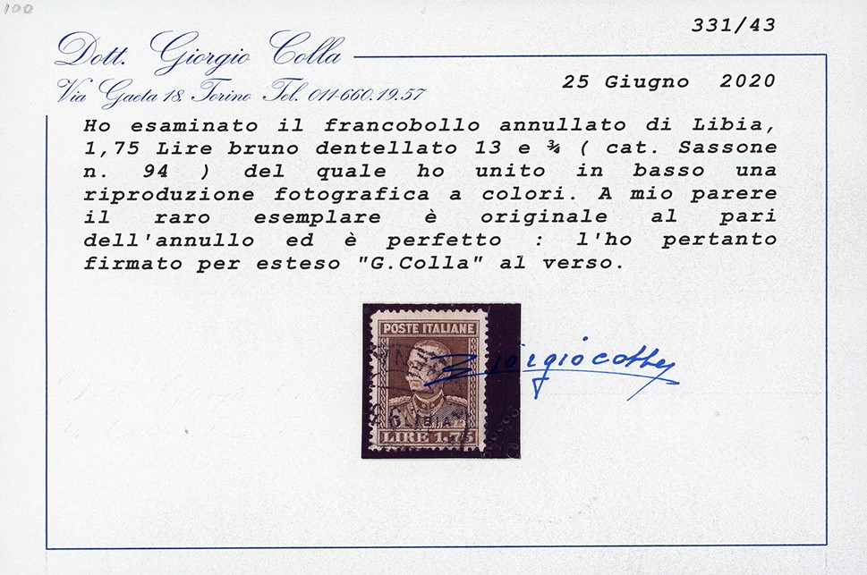 Vittorio Emanuele III, 1,75 lire, dent. 13 3/4, 1930, usato