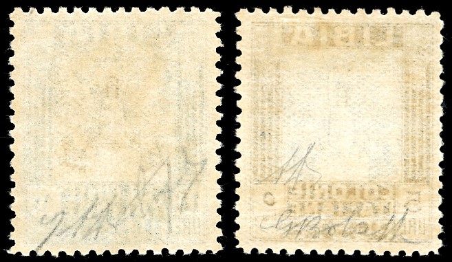A. Diena e G. Bolaffi, 5 e 10 lire Pittorica, 1937, senza filigrana, dent. 11
