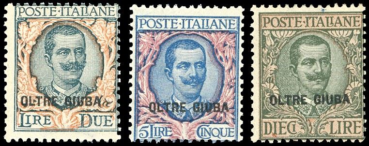 1925 - Prima emissione, soprastampati, serie completa (1/15), nuovi, gomma originale integra, perfetti. Molto freschi, alti valori firmati Ferrario.  - Asta Filatelia - Cambi Casa d'Aste