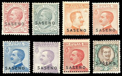 Ferrario, 1923 - Soprastampati, serie completa (1/8) - Francobolli nuovi