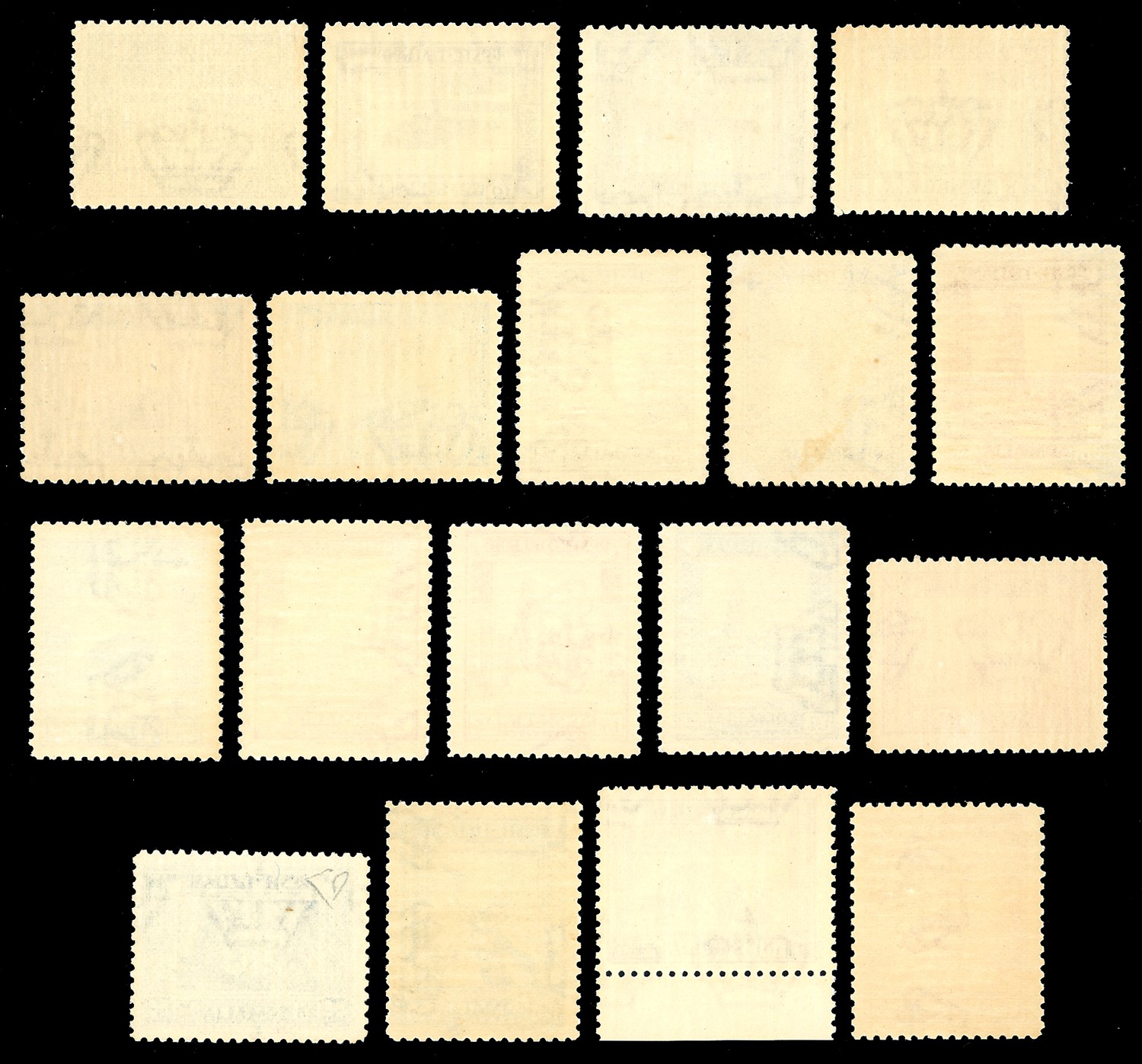 1932, Pittorica, dent. 12, Serie completa (167/184), Gomma originale integra