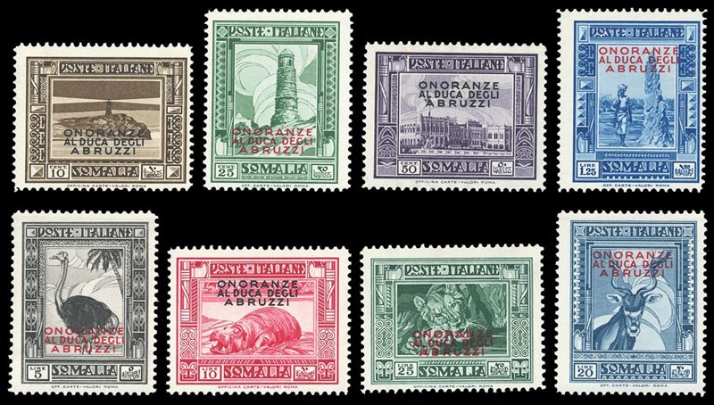 1934 - Duca degli Abruzzi, serie completa (185/92), nuovi, gomma originale integra, perfetti. Ottima qualità. Ferrario.  - Auction Philately - Cambi Casa d'Aste