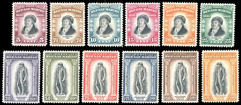 1935 - Delfico, serie completa (193/204), nuovi, gomma originale integra, perfetti. Ottima qualità.  - Auction Philately - Cambi Casa d'Aste