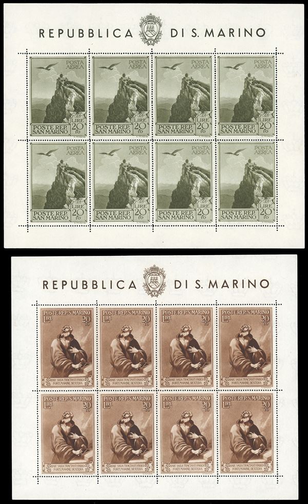 1944 - Pro Case Popolari, foglietti, serie completa (4/5), nuovi, gomma originale integra, perfetti. Ferrario.