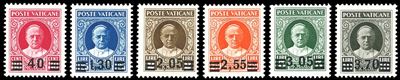 1934/37, Provvisoria, serie completa (35/40), gomma originale integra