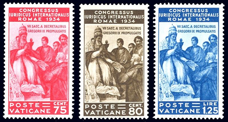 1935 - Giuridico, serie completa (41/46), alti valori ben centrati, gomma originale integra, perfetti. Cert. Ferrario per gli alti valori (cat.Sassone € 1.200/1.800).  - Asta Filatelia - Cambi Casa d'Aste