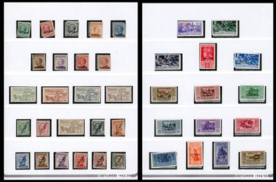 CASTELROSSO, 1922 - Serie completa di francobolli dell'isola (1/9, 10/14, 15/24, 25/29, 30/39), g...
