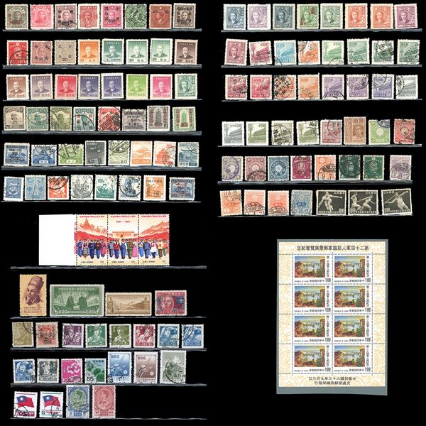 CHINA/PAESI ORIENTALI 1920/1975 - Interessante insieme di francobolli nuovi o usati del periodo. Qualità mista.