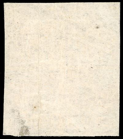 1859, 5 baj rosa chiaro, stampa in albino, blocco di quattro