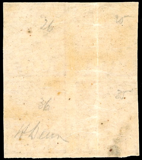 1859, 5 baj rosa chiaro, stampa in albino, blocco di quattro