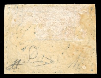 1852, 50 baj azzurro scuro (10a), gomma originale, nuovo