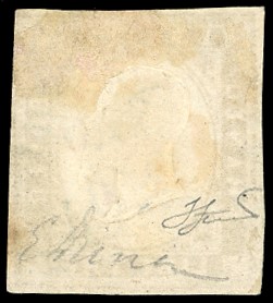 Moneta, 3 lire rame vivo del 1861, certificata Em.Diena