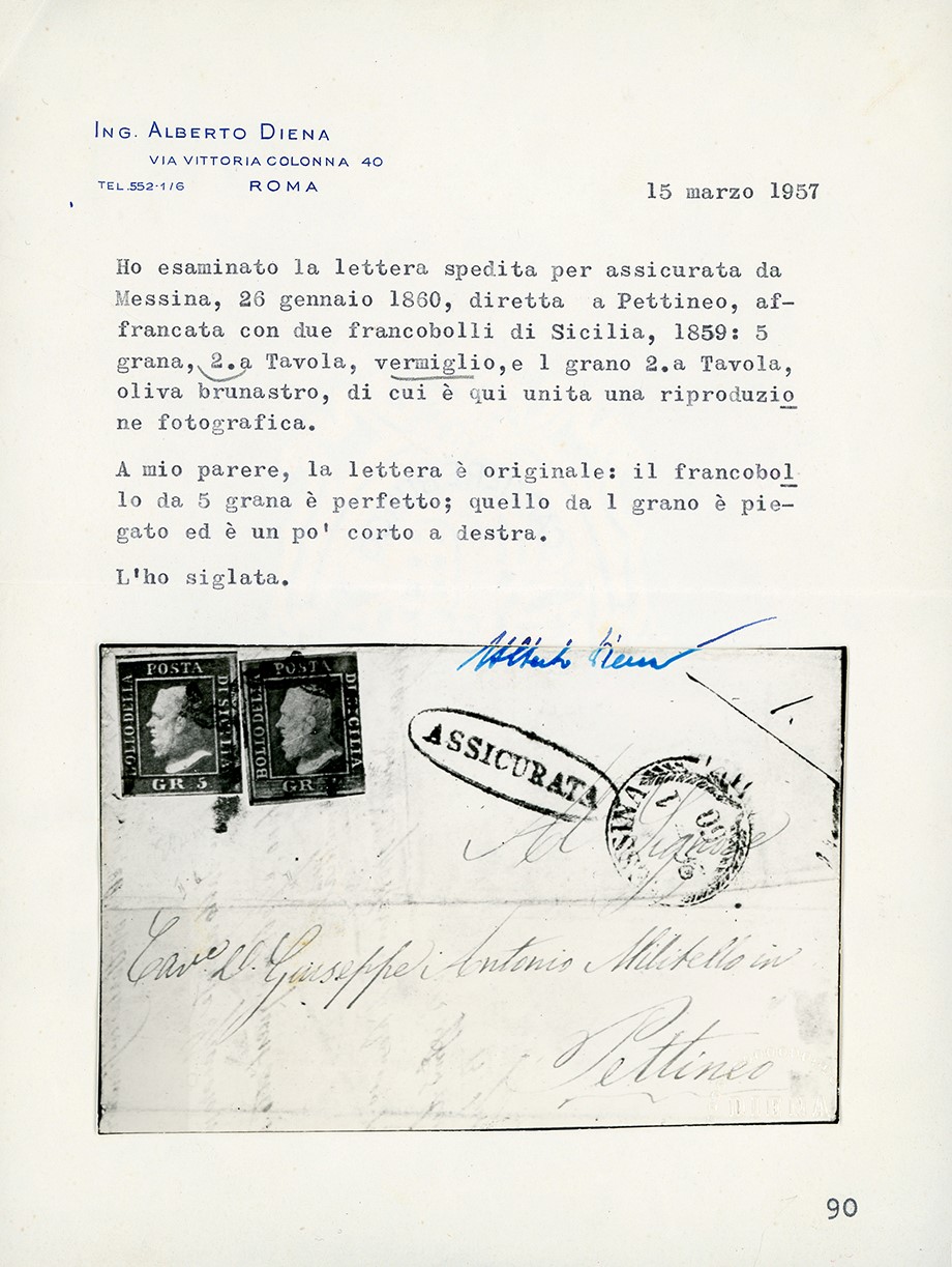 Moneta italiana, 5 grana vermiglio del 1860, II tavola
