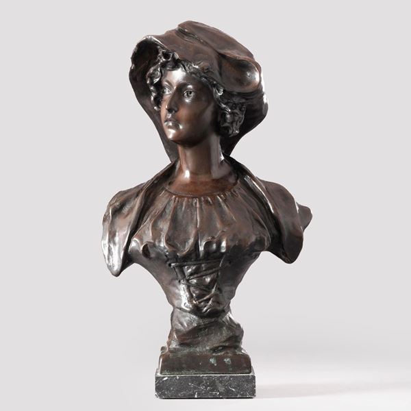 Da Richard Aurili (1864-1943) Busto femminile