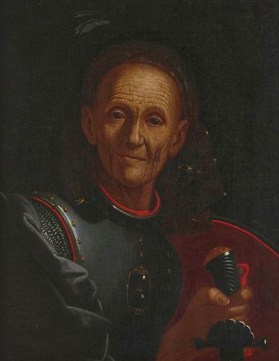 Ritratto di condottiero, olio su tela