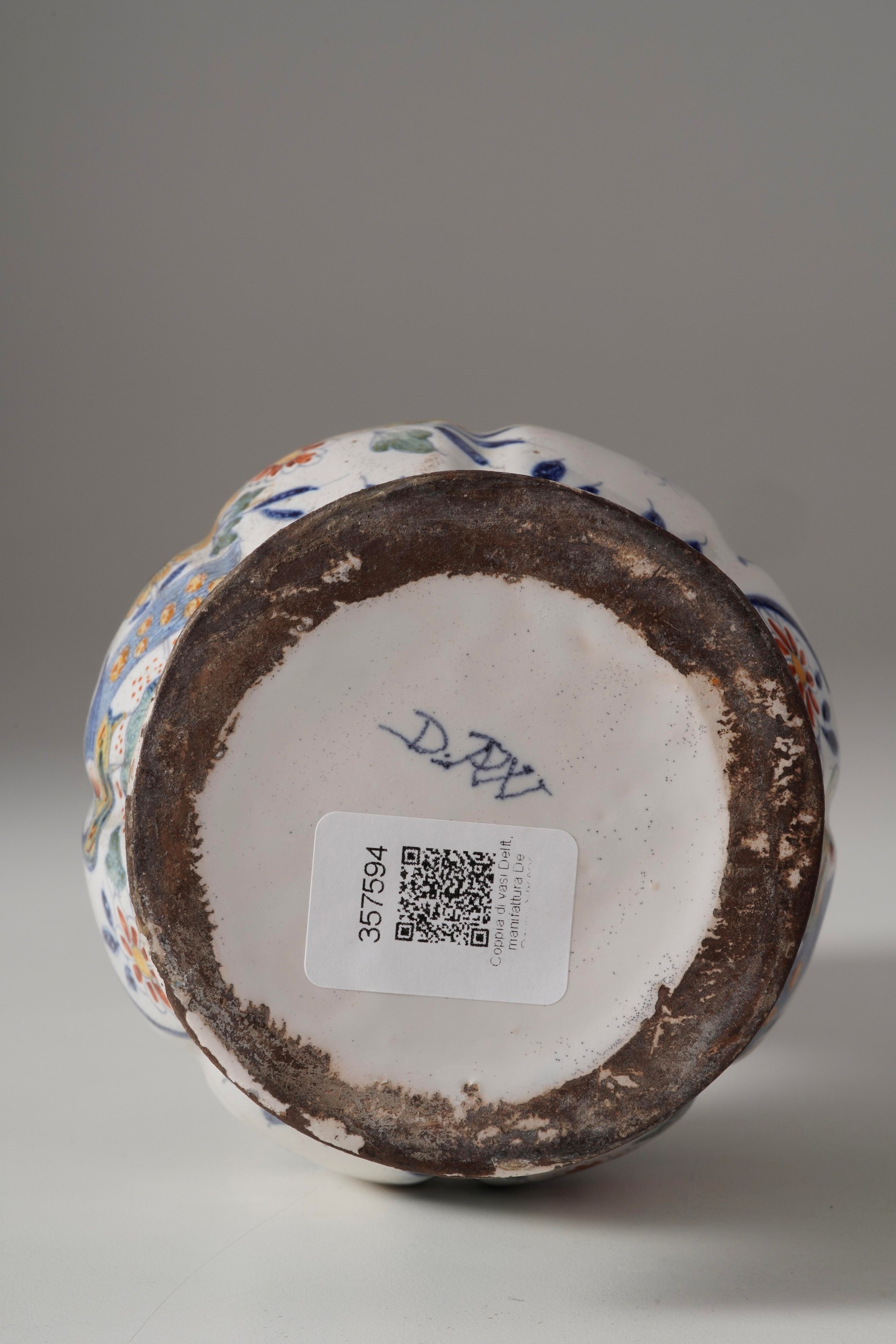Manifattura De Paeuw (D. PAW), Coppia di vasi in maiolica Delft,  XIX secolo