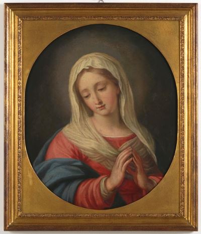 Scuola del XVIII-XIX secolo, Vergine orante, olio su tela