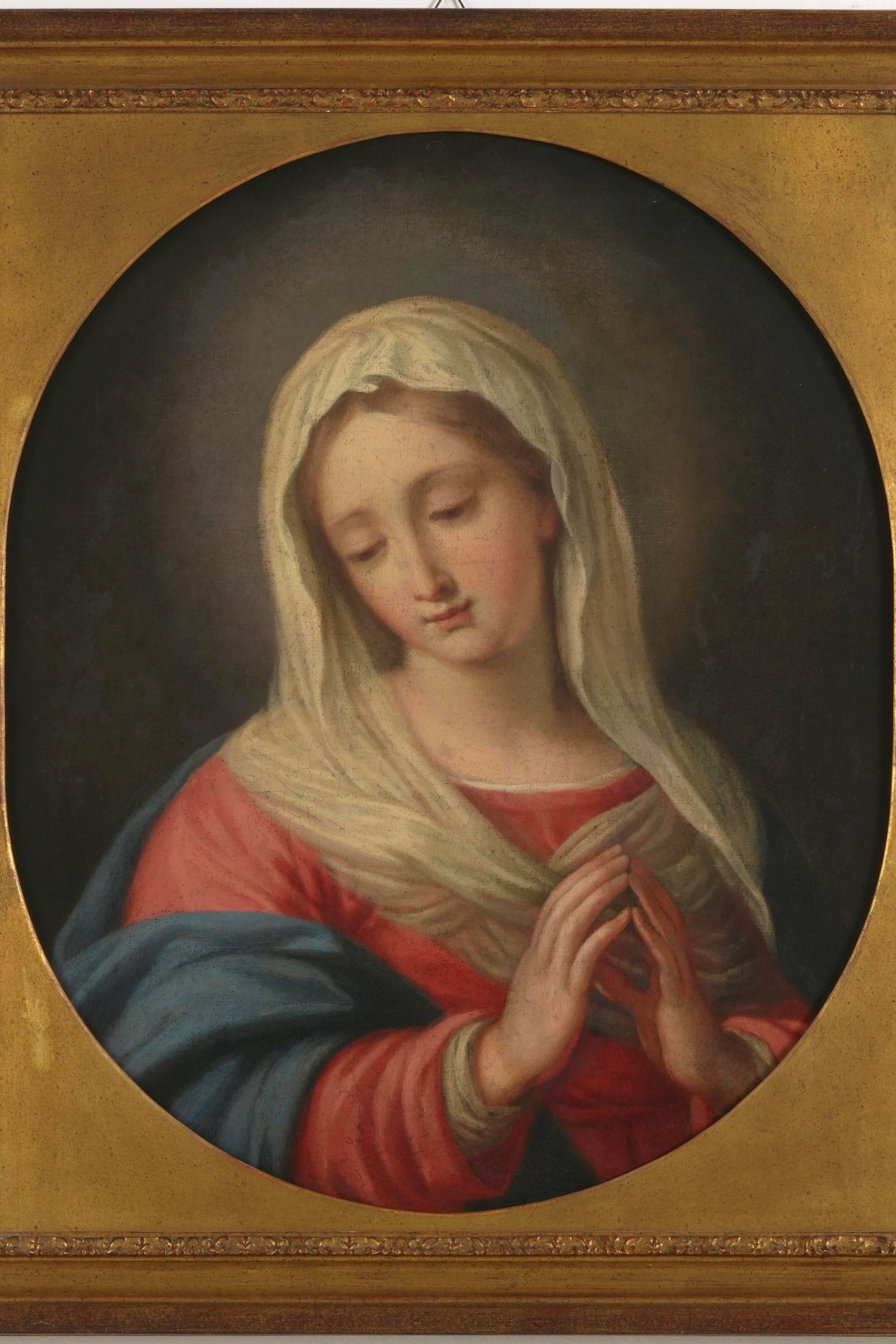 Scuola del XVIII-XIX secolo, Vergine orante, olio su tela