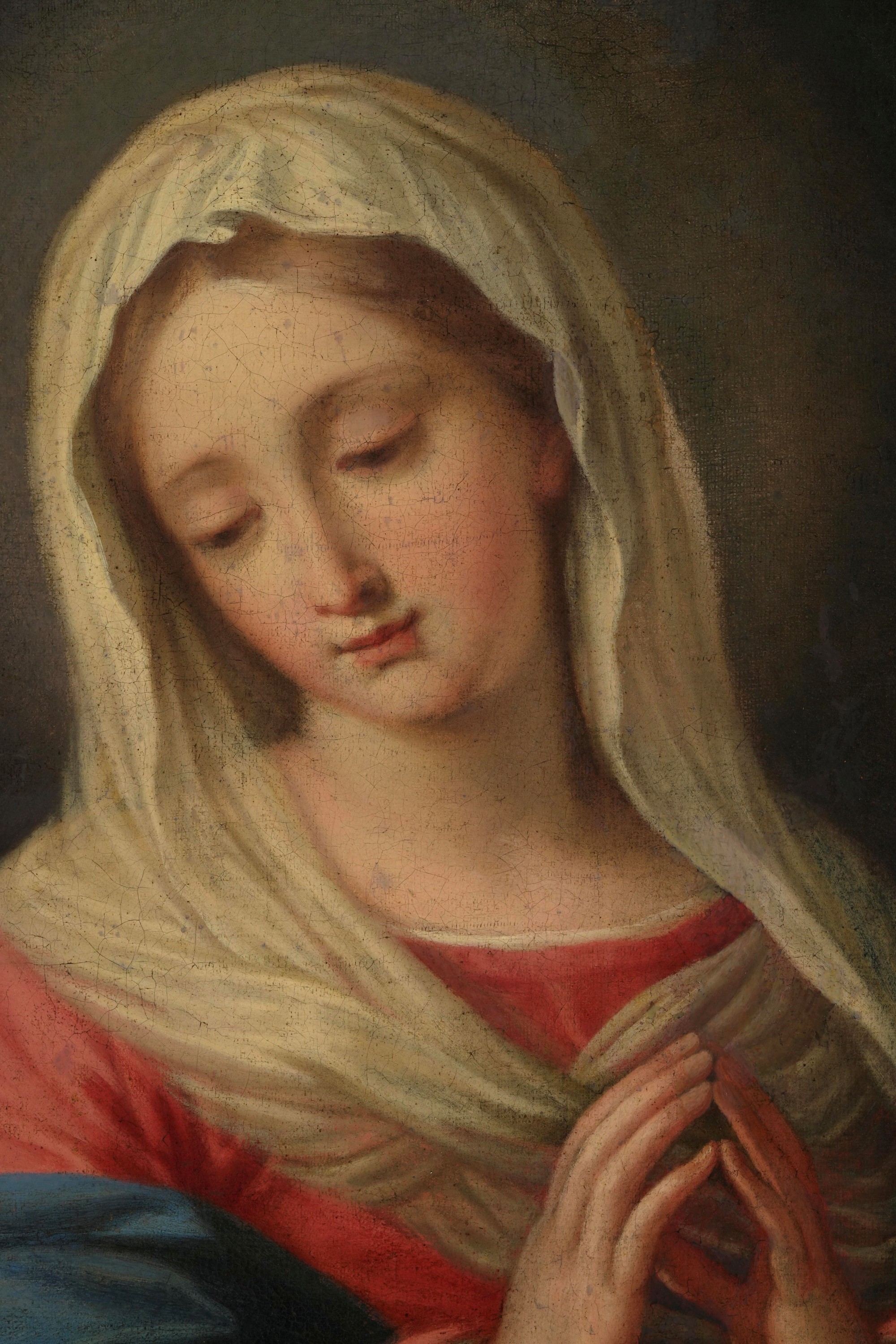Scuola del XVIII-XIX secolo, Vergine orante, olio su tela