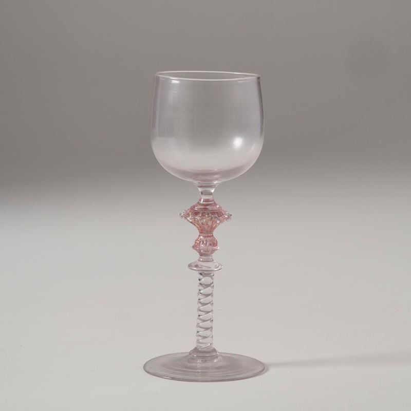 Piccolo calice. Murano, XX secolo.  - Auction Majolica and Porcelain - Cambi Casa d'Aste