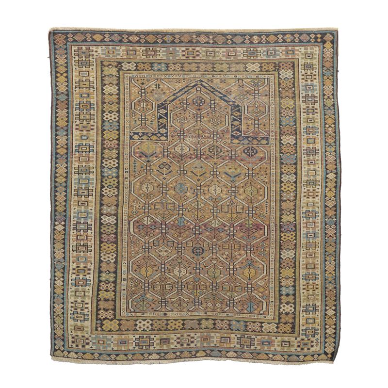 Tappeto Shirvan (Caucaso), a preghiera, fine XIX – inizio XX secolo