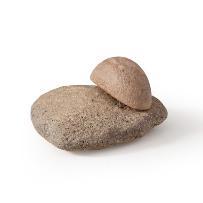 Macina con pestello in pietra, cm 25 x 25