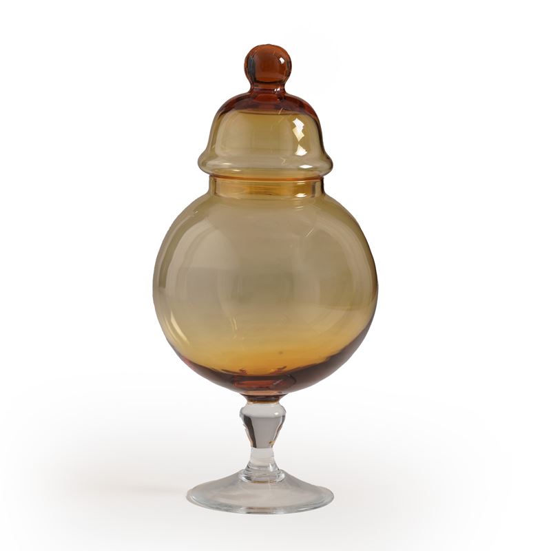 Vaso con coperchio in vetro  - Asta Antiquariato - Cambi Casa d'Aste