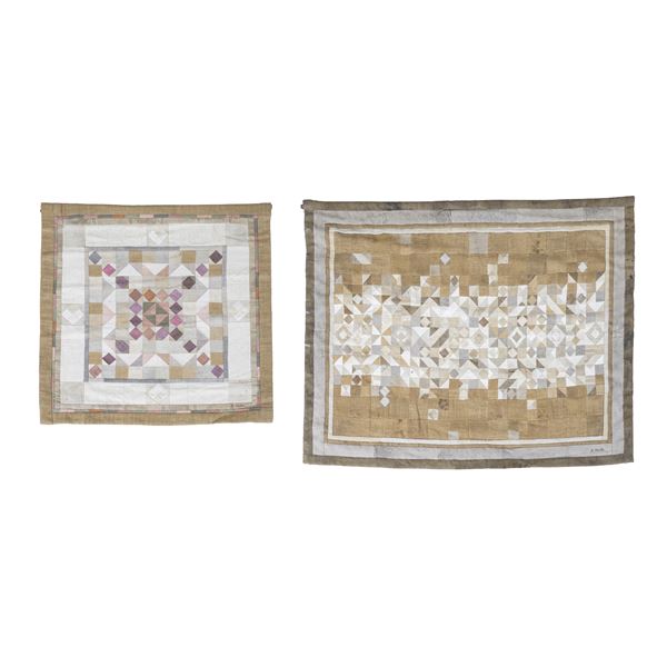 Due arazzi moderni firmati E. Foster