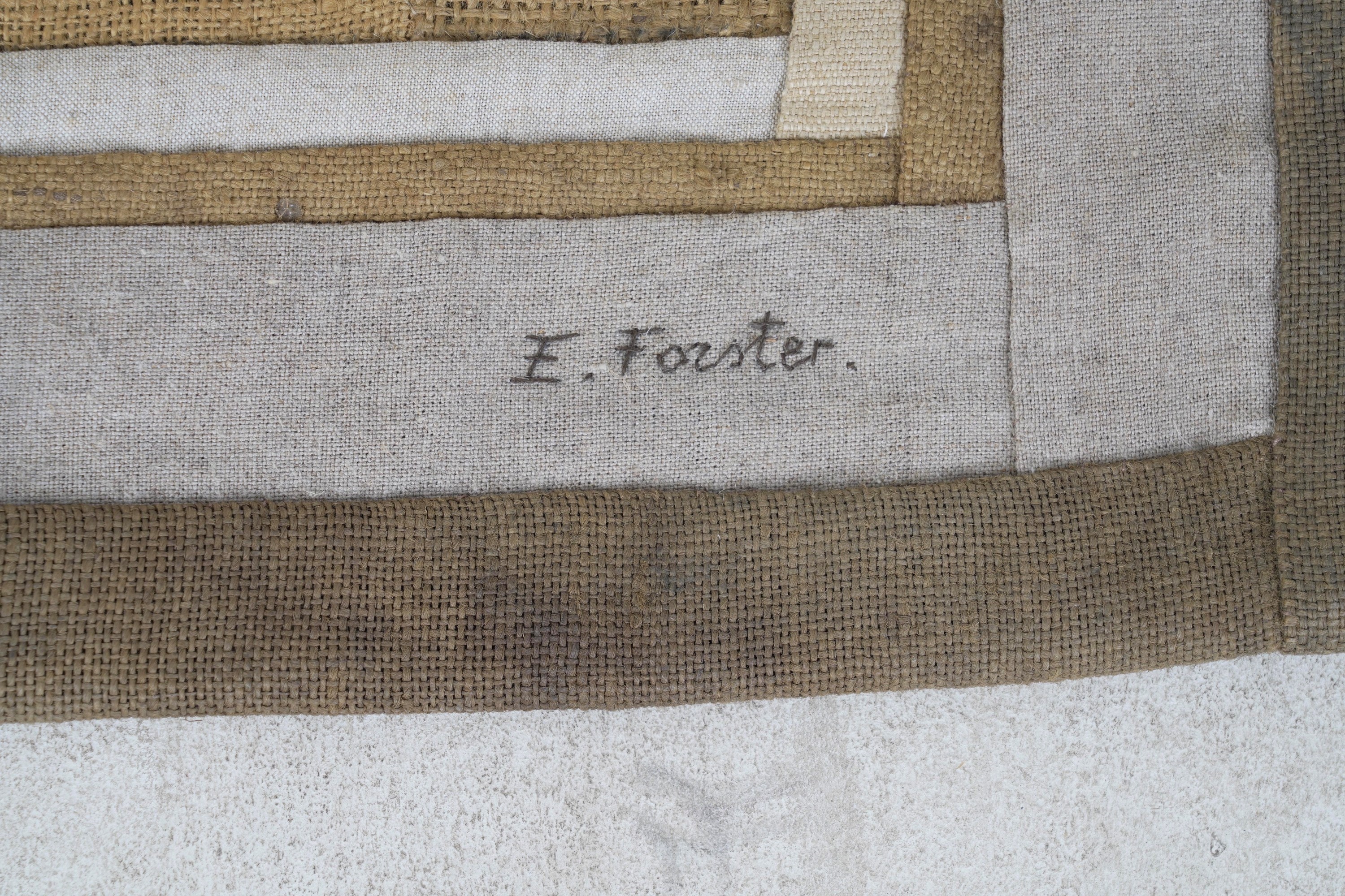 Due arazzi moderni firmati E. Foster