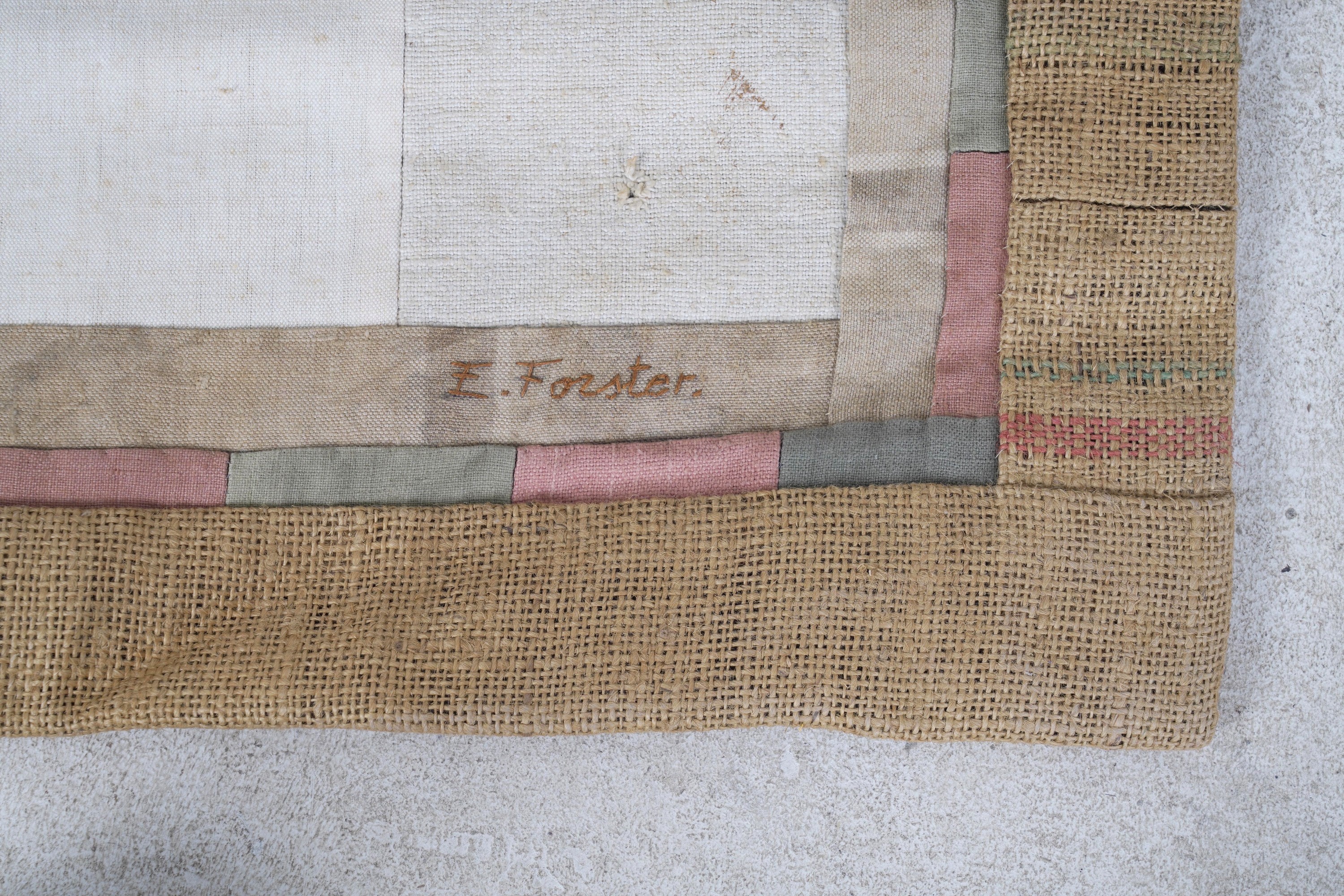 Due arazzi moderni firmati E. Foster