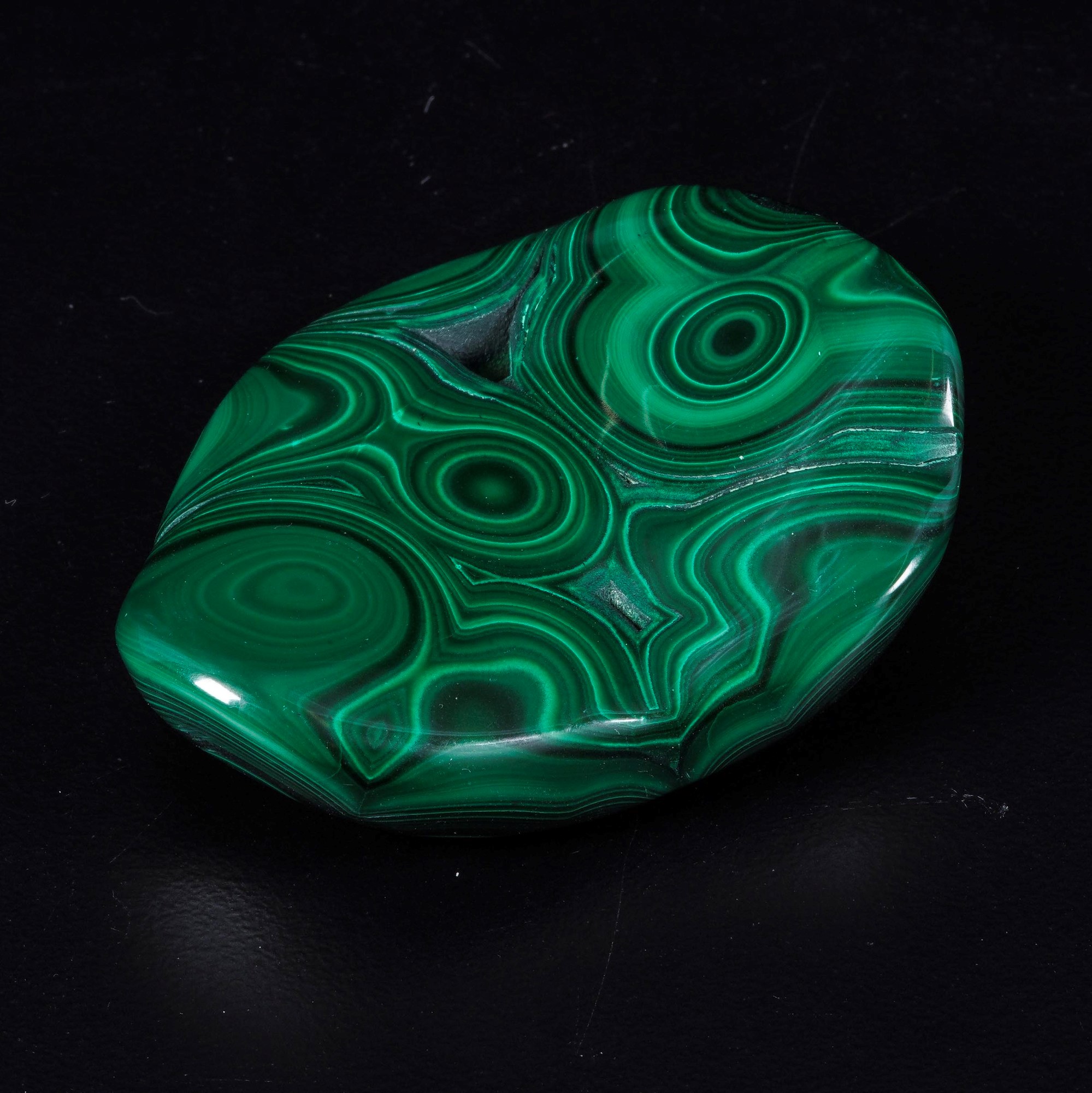 Particolare pezzo di malachite del Congo