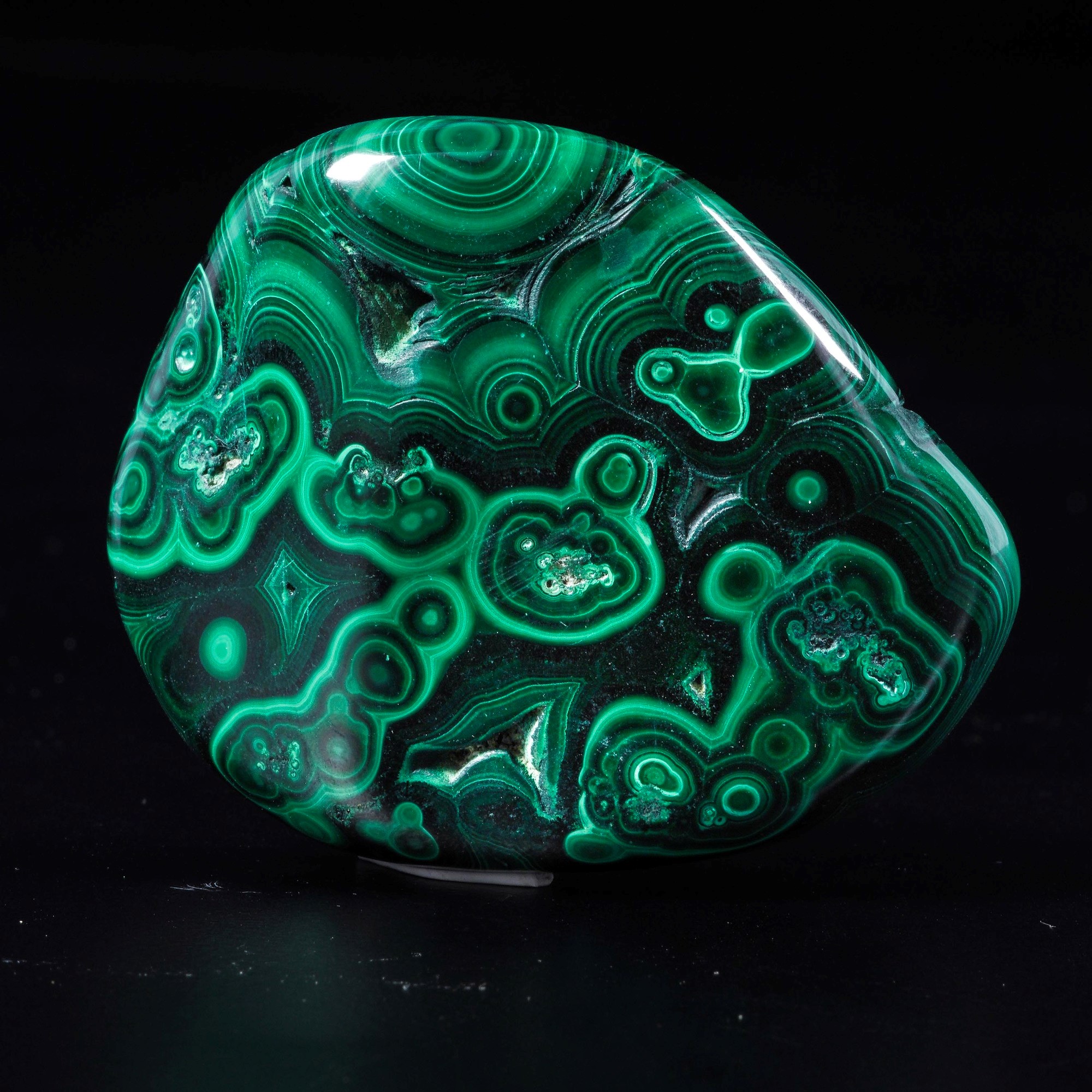 Particolare pezzo di malachite del Congo