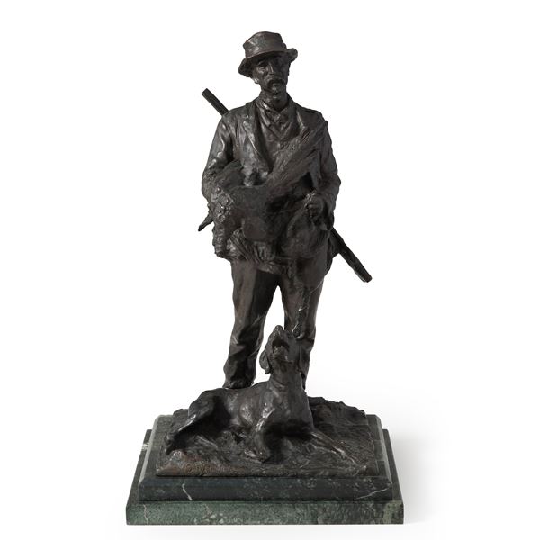 Cescare Biscarra (1866-1943) Cacciatore