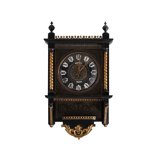 Pendola da parete in stile boulle. XIX secolo