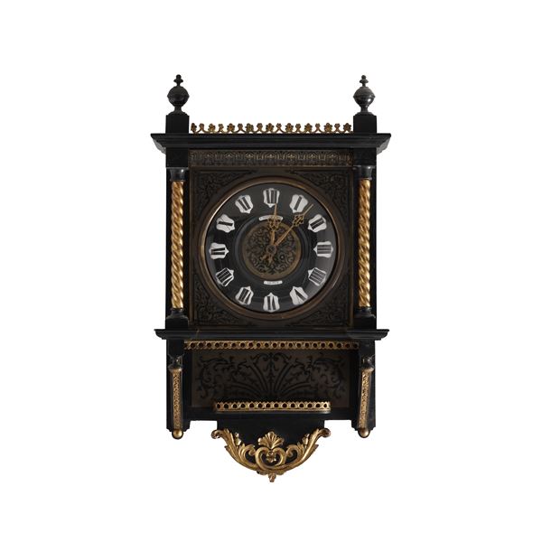 Pendola da parete in stile boulle. XIX secolo