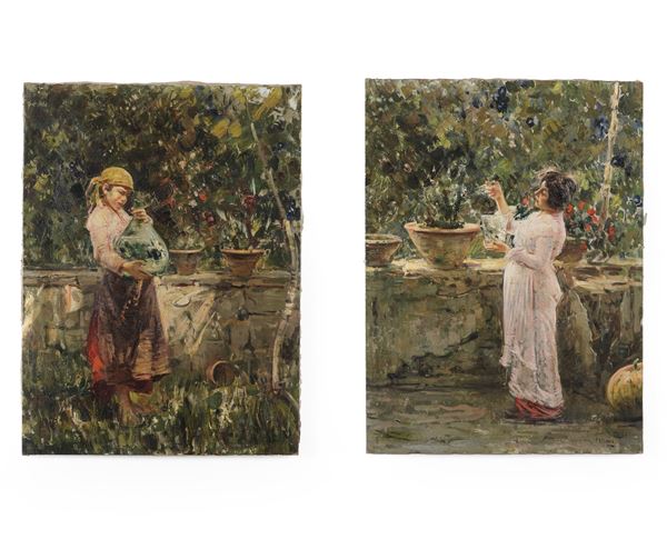 Pisani Figure in cortile