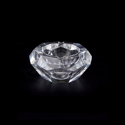 Posacenere Baccarat in cristallo, cm 19x9