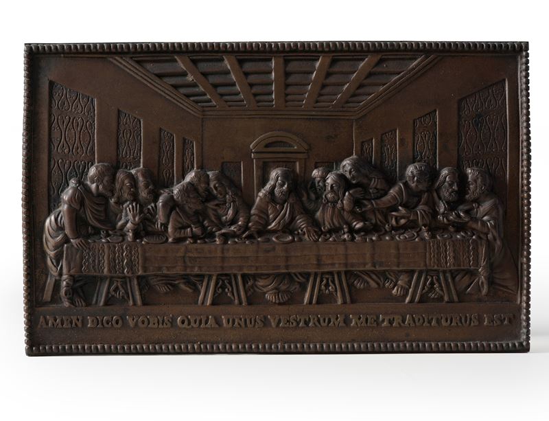 Ultima cena. Fonditore del XX secolo  - Auction Antiques - Cambi Casa d'Aste