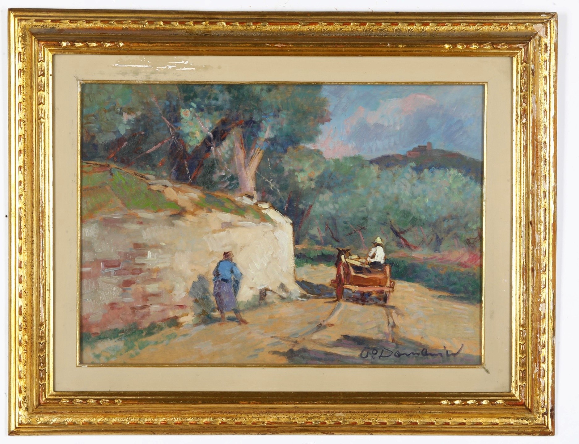 Carlo Domenici - Oliveta, olio su compensato