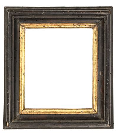 Cornice, legno ebanizzato e dorato, Roma XVII-XVIII secolo
