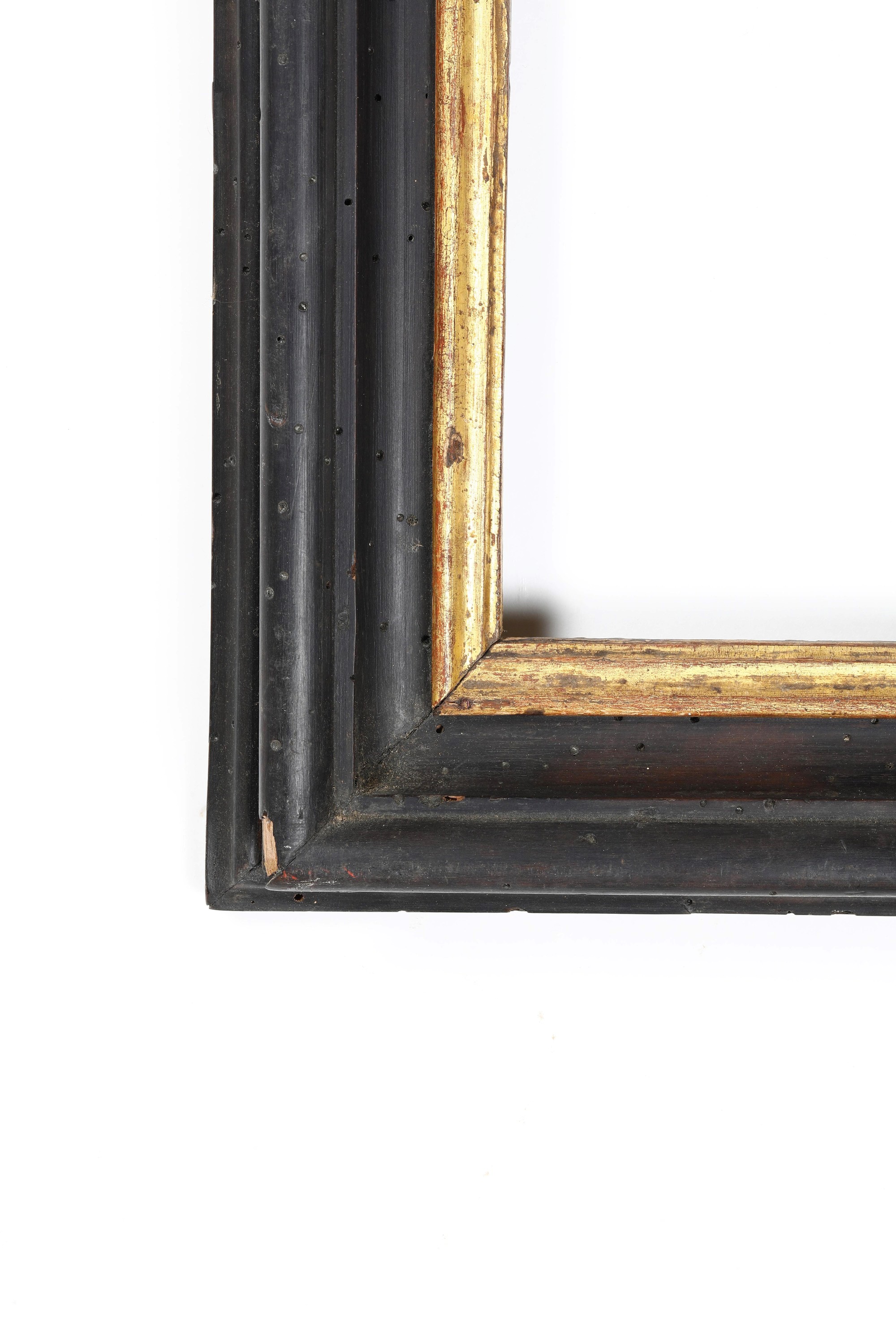 Cornice, legno ebanizzato e dorato, Roma XVII-XVIII secolo
