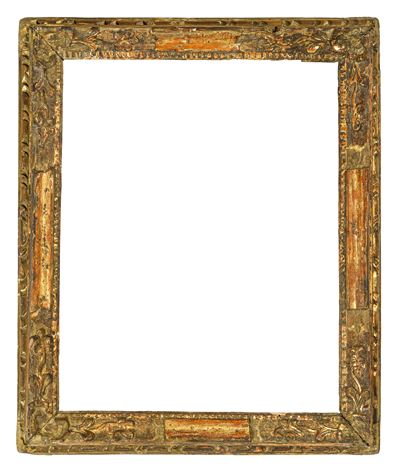 Cornice veneta del XVIII secolo, legno intagliato e dipinto