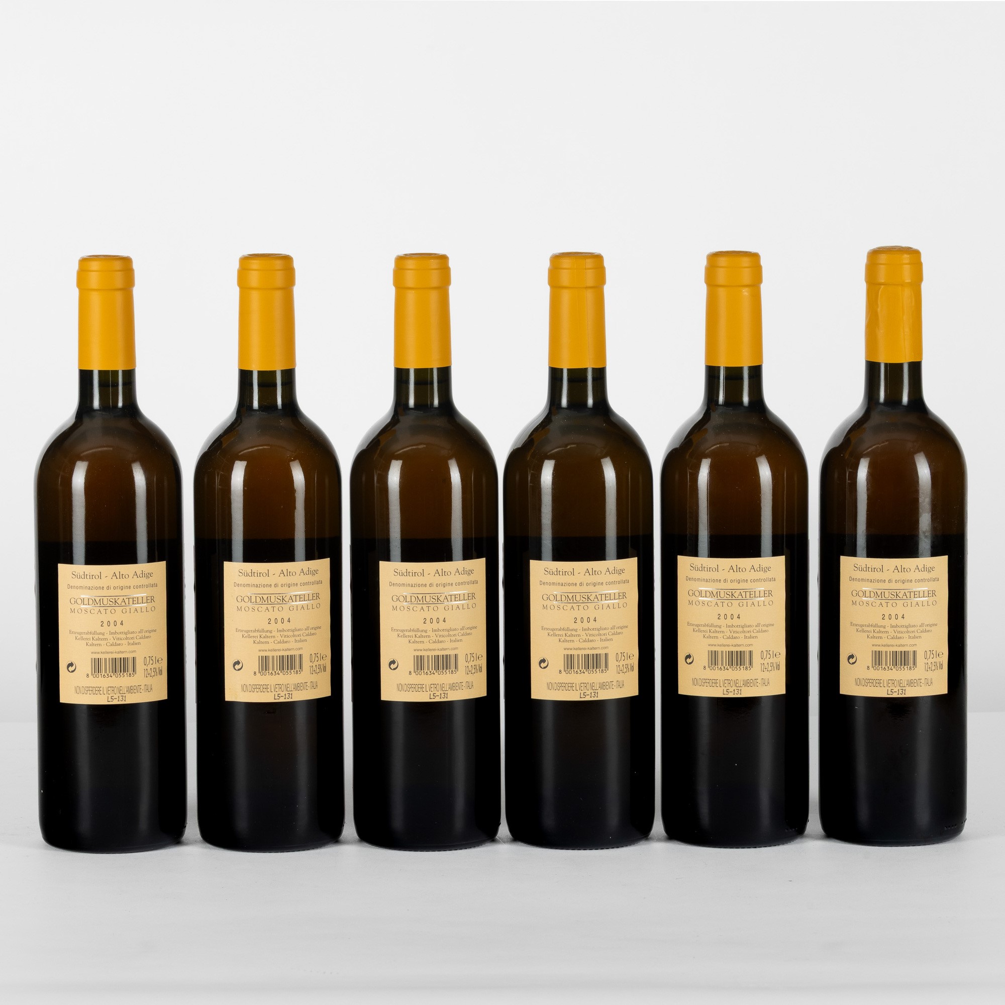 Goldmuskateller Moscato Giallo, Kellerei 2004
