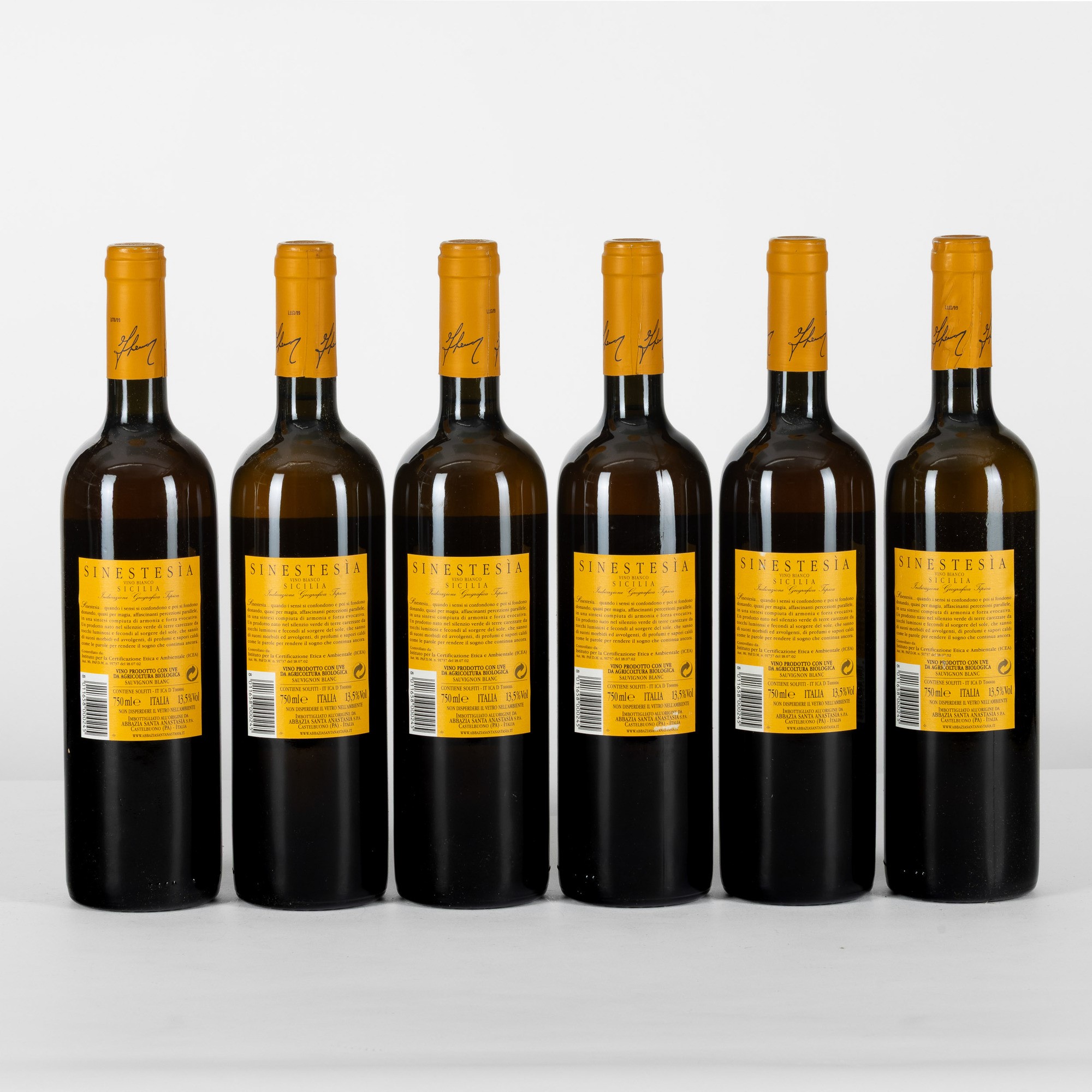 Sinestesia Sauvignon, Abbazia Santa Anastasia 2008