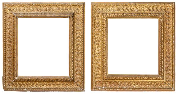 Coppia di cornici. Italia XVIII secolo